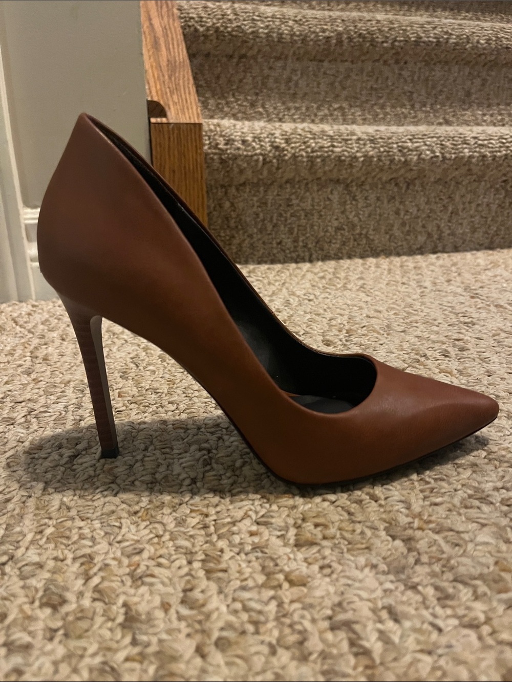 Mix No. 6 Brown Pointed Toe High Heel Pump